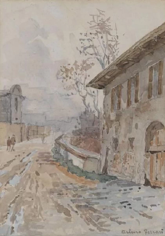 L'antica via Commenda prima del 1894 - Civiche Raccolte Storiche. Museo di Milano
